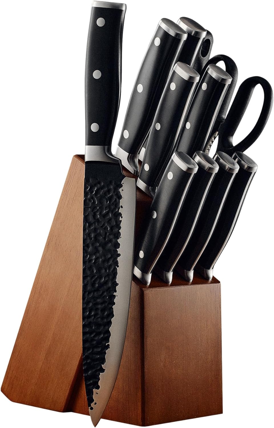 orgreenic hammered knife set