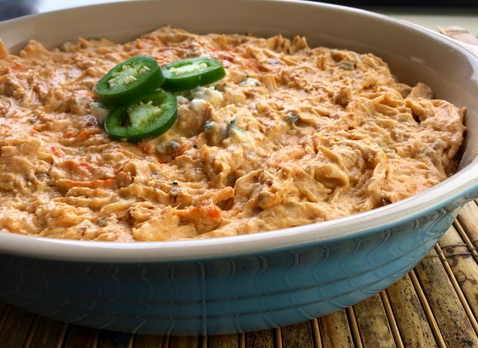 Slow Cooker Shredded Spicy Buffalo Chicken Dip Recipe - Knife Cork and ...